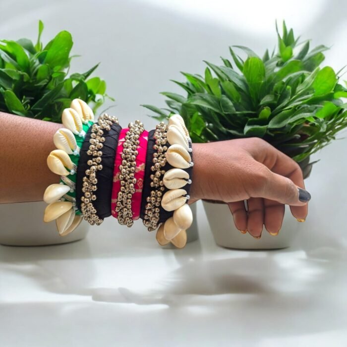 Fabric Navratri Trendy Bangle Set