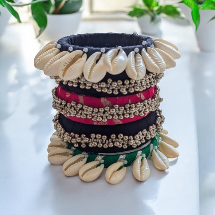 Fabric Navratri Trendy Bangle Set