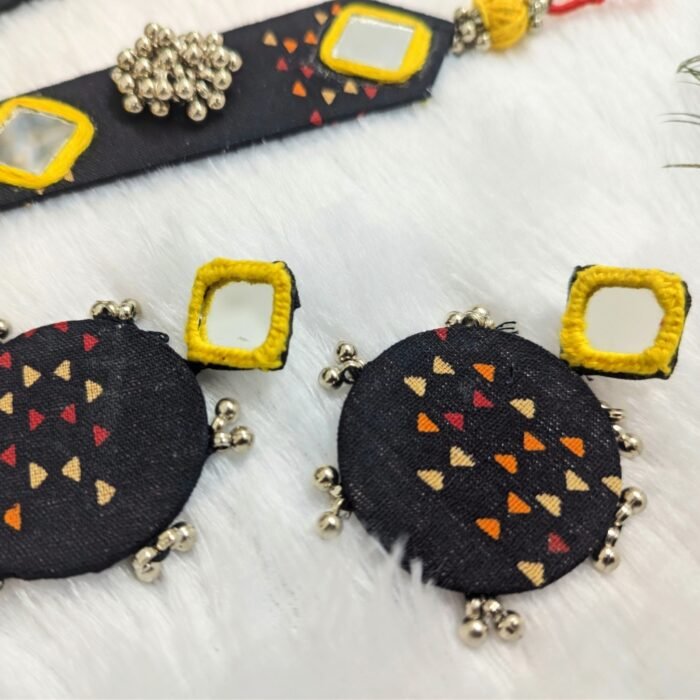Fabric Long Necklace Set - Image 5