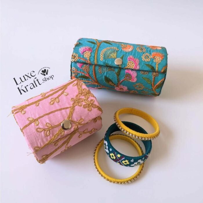 Wooden Embroidery Bangle Box